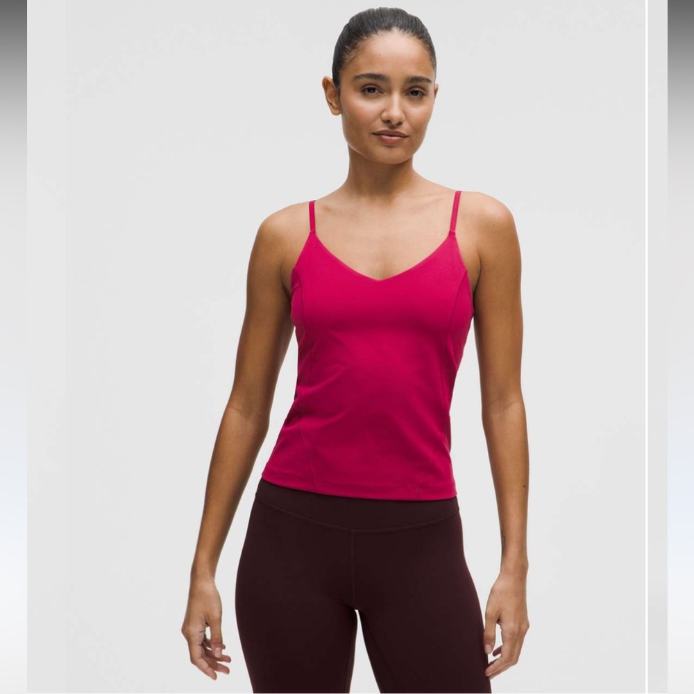 Lululemon Align Waist-Length Cami Tank *Light Support, C/D Cup Magenta Smoke 12